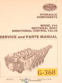 Gresen-Gresen V42, Sectional Body Directional Valve Service and Parts Manual 1981-V42-01